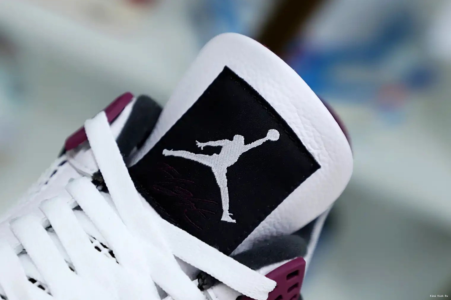 X JORDAN JORDAN AIR 4 SAINT-GERMAIN 'BORDEAUX' PARIS Kimikick RETRO AIR 0727